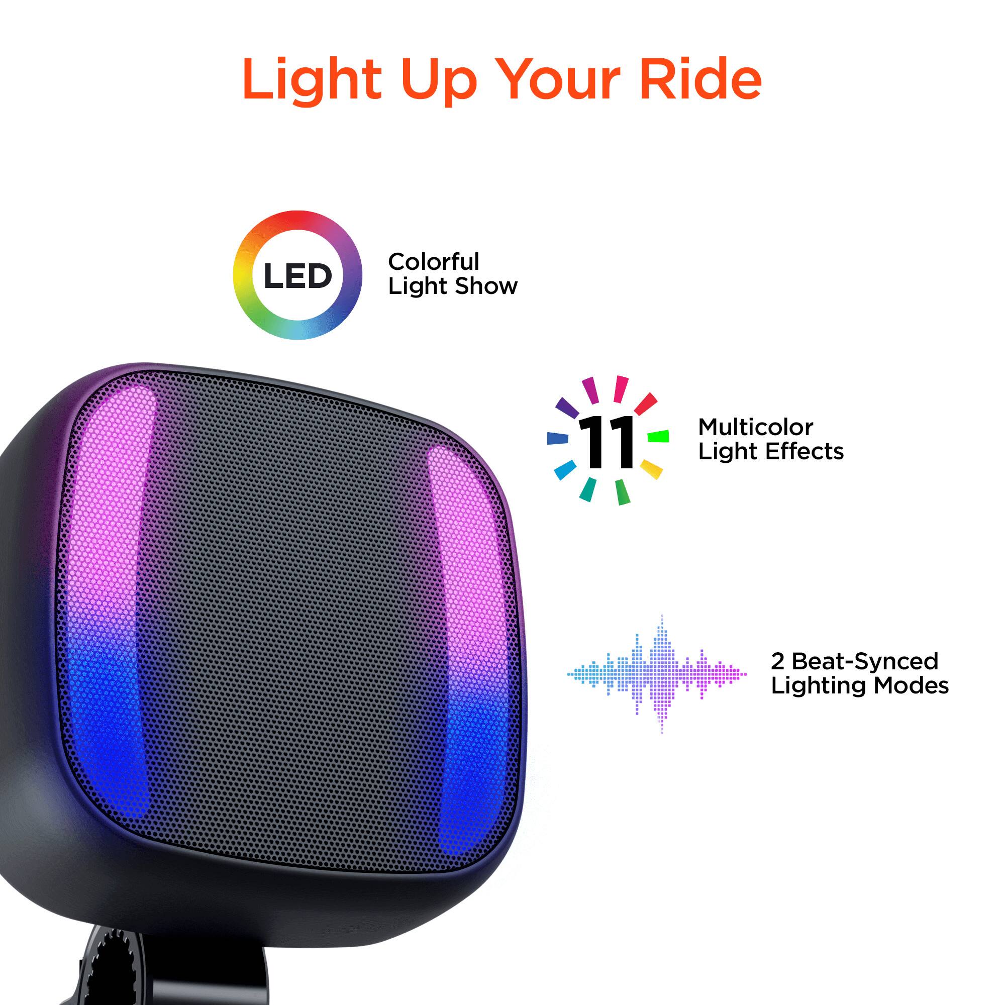 Light Up Your Ride LED Colorful Light Show 11 Multicolor Light Effects 2 Beat-Synced Lighting Modes