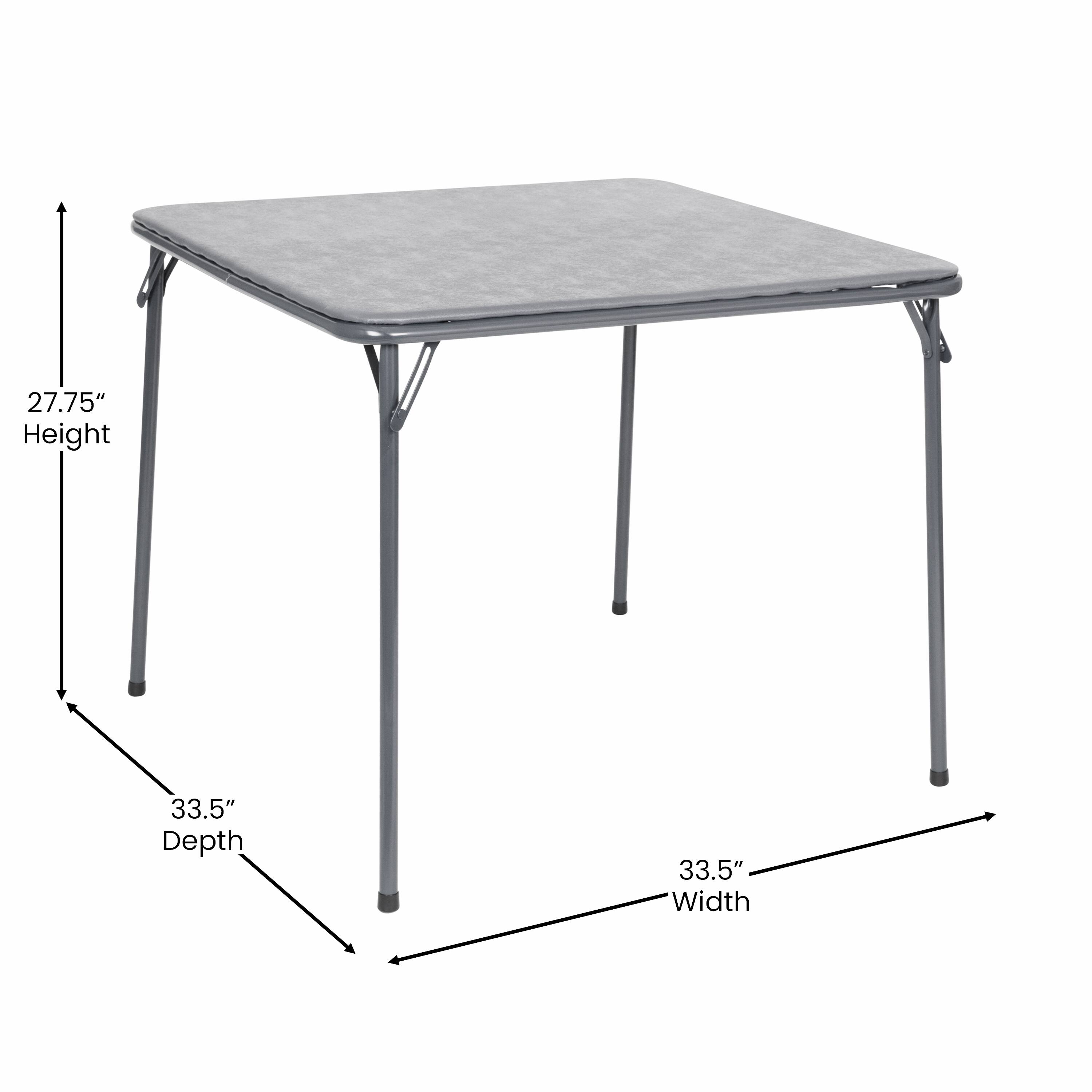 27.75" Height  
33.5" Depth  
33.5" Width