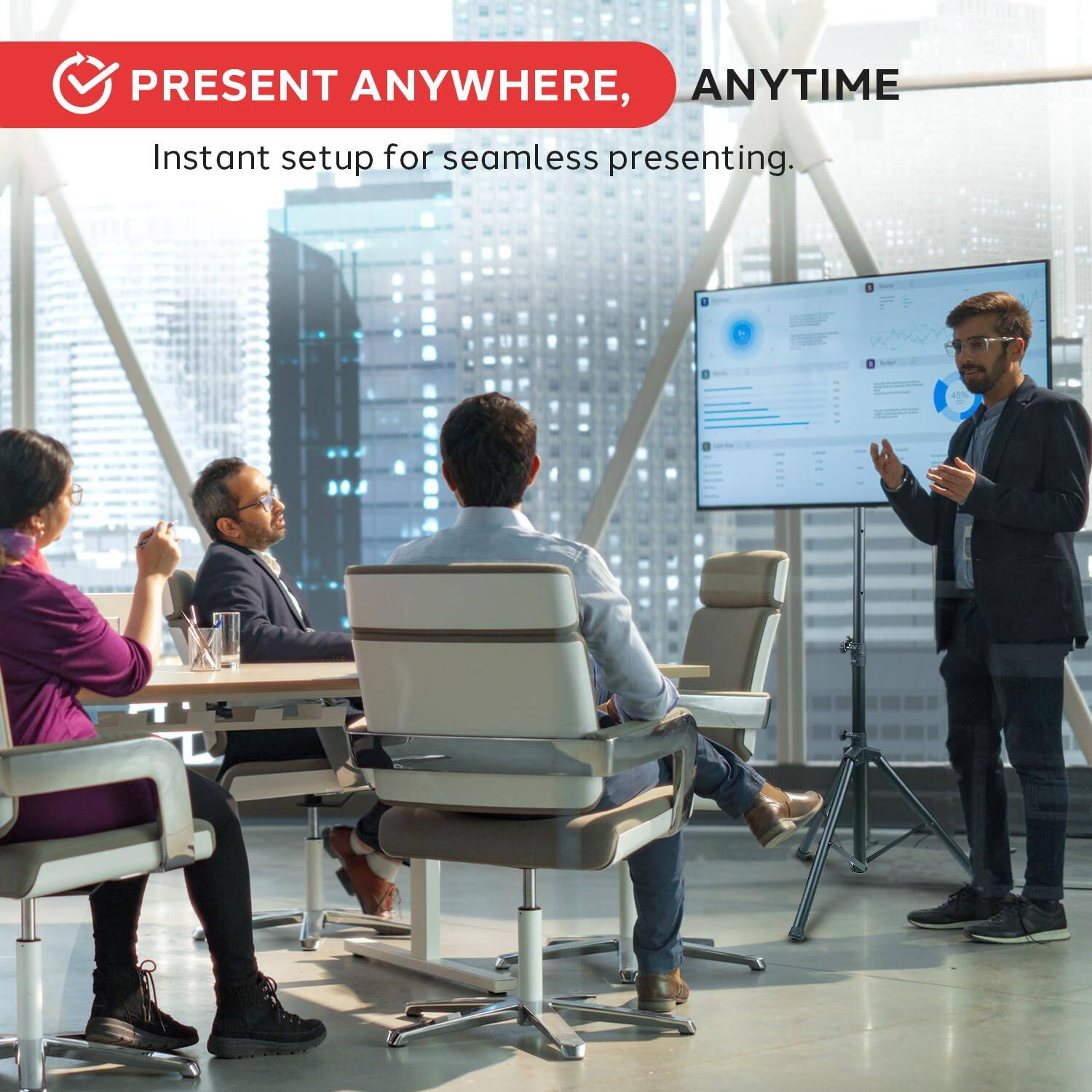 PRESENT ANYWHERE, ANYTIME

Instant setup for seamless presenting.
