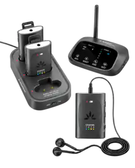 Avantree - Audiplex M3 - Multi-Channel Assistive Listening Devices for Schools & Churches - Black