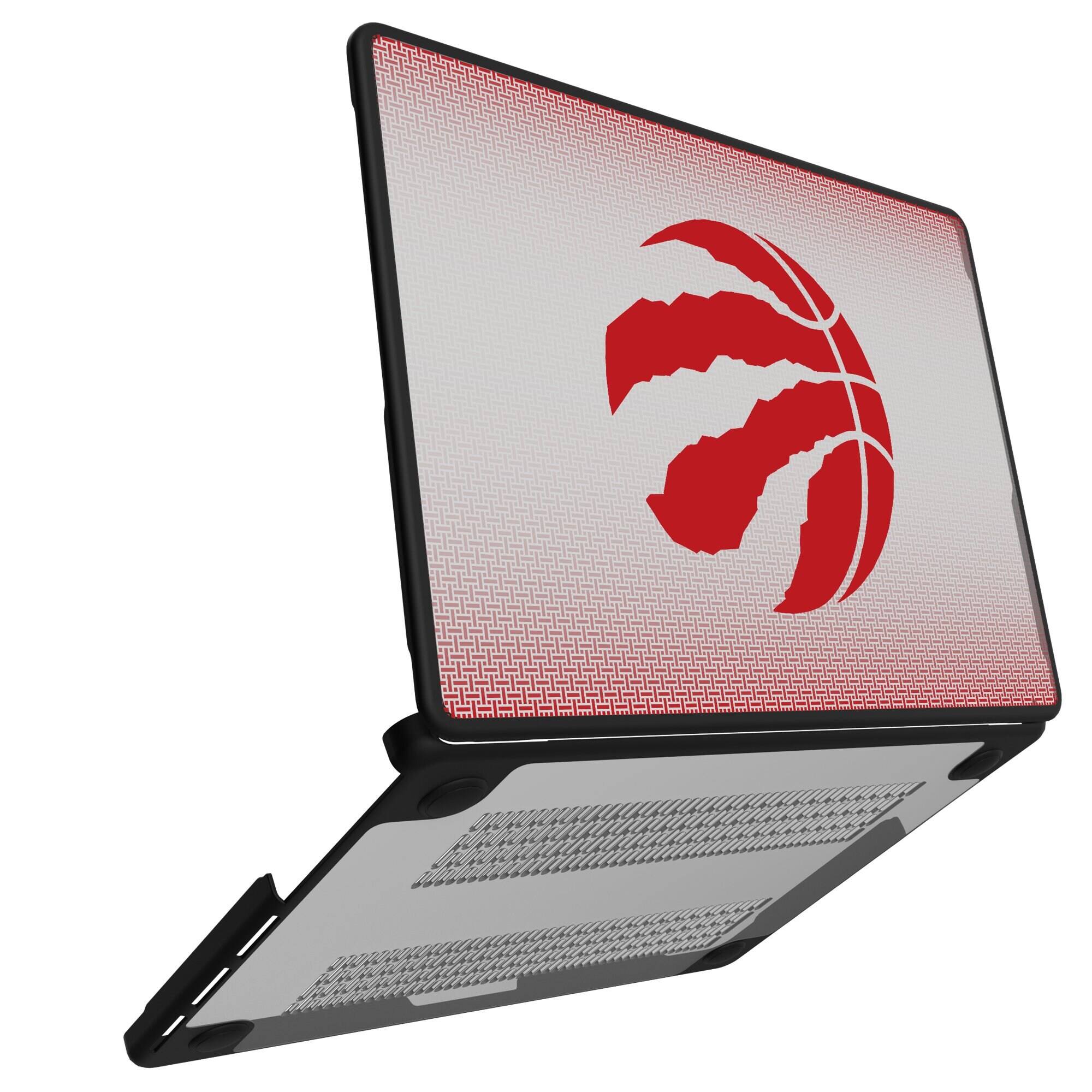 Alt View 1. Keyscaper - Toronto Raptors Linen MacBook Case - Multicolor.