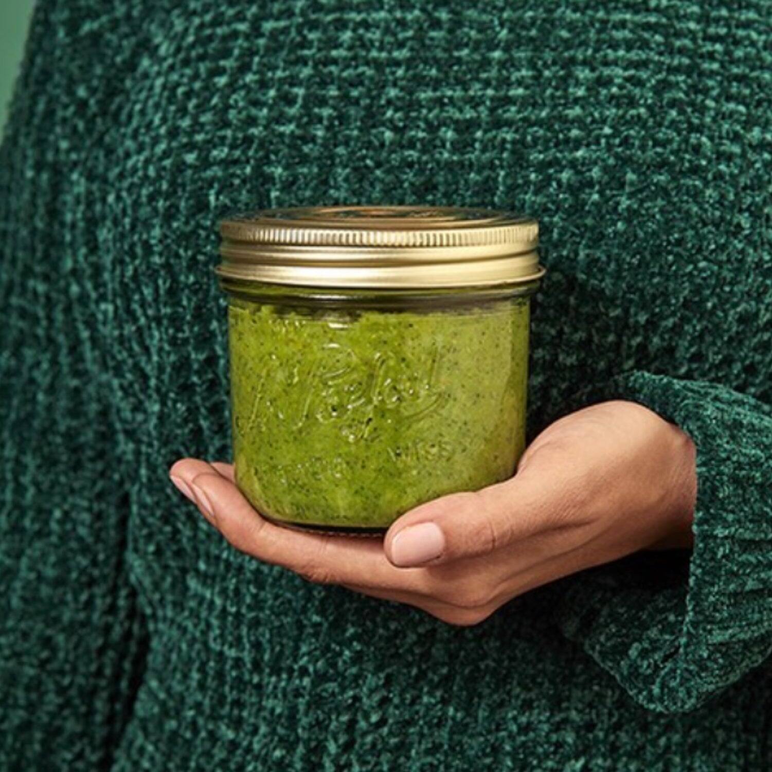 Alt View 3. Le Parfait - Familia Wiss Terrine - 500ml Wide Mouth French Glass Mason Jar w/ 2-Piece Gold Lid, 16oz/Pint (Pack of 6).