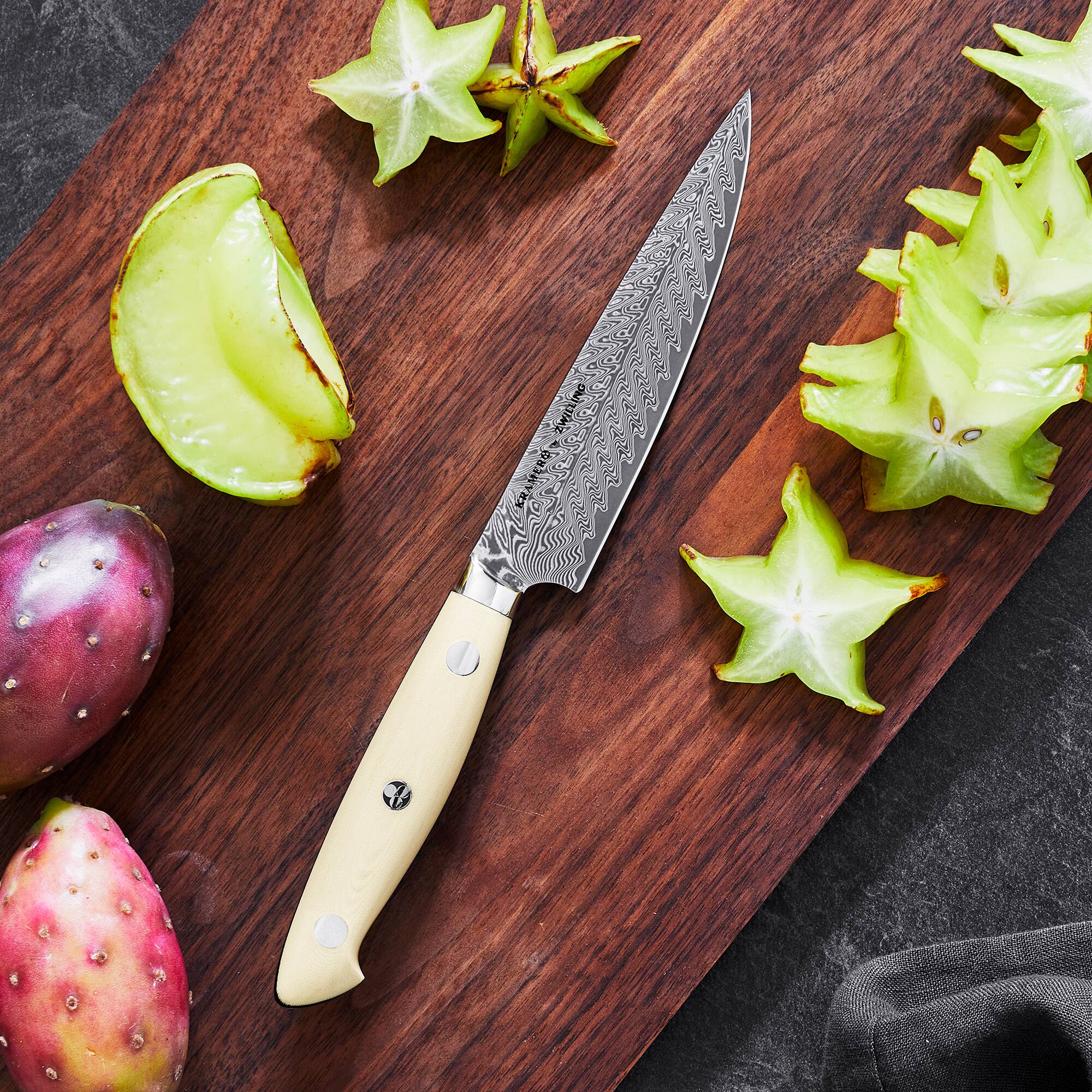 Alt View 2. ZWILLING - KRAMER by ZWILLING Cumulus Collection 5-inch Utility Knife - White.