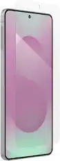 Front. ZAGG - Glass+ Defense Anti-Reflective Lens Protector for Samsung Galaxy S25 Edge - Clear.