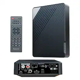 Russound - 150W 2.1-Channel Low-Profile Mini A/V Amplifier, Bluetooth, HDMI ARC, Learning Remote, AVA Series AVA2.1 - Black
