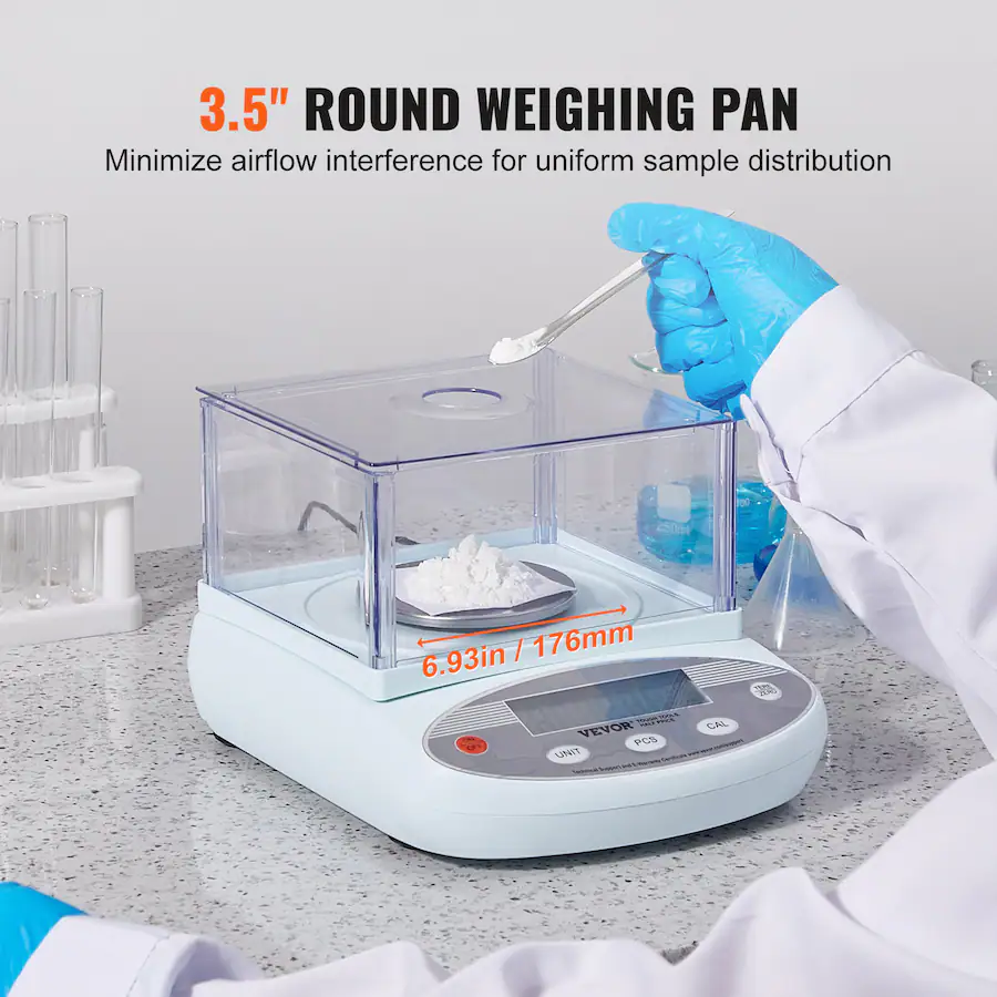 VEVOR Analytical Balance, 500 gram x 0.001g Accuracy High Precision Lab ...