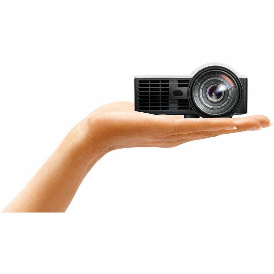 Alt View 7. Optoma - Optoma ML1050STi 3D Ready Short Throw DLP Projector - 16:10 - White - Front - 1080i - 20000 Hour Normal Mode - 20,000:1 - White.