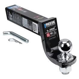 Reese Towpower - Reese Interlock Trailer Hitch Ball Mount Starter Kit, 13,000 Pound Capacity - Black