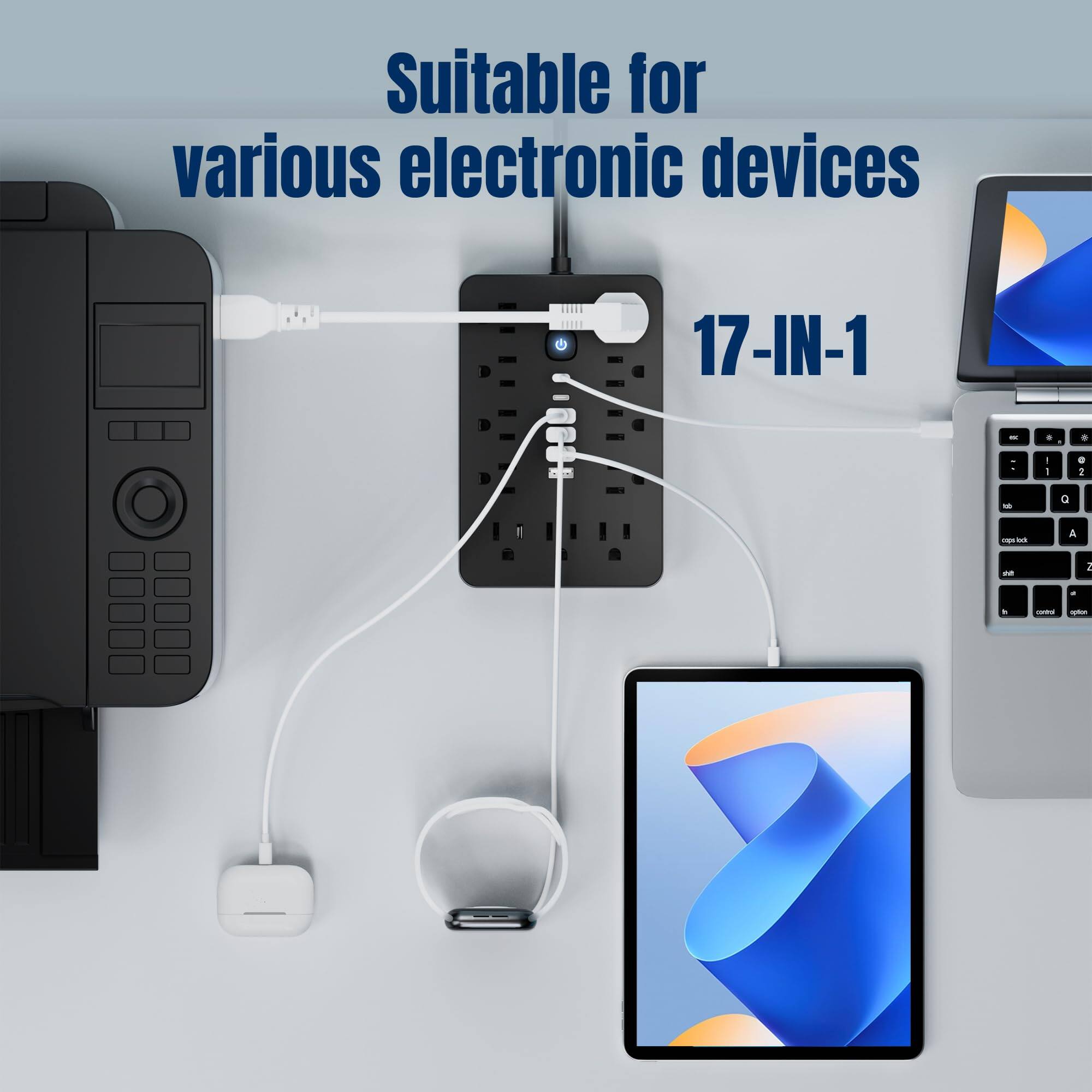 Suitable for various electronic devices  
17-IN-1
