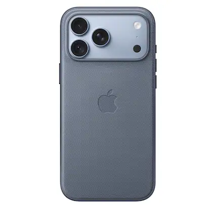 Front. Apple - iPhone 18 Pro Max TechWoven Case with MagSafe - Chambray Blue.