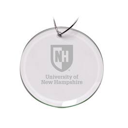 Jardine - New Hampshire Wildcats 3'' Glass Round Ornament - Multicolor