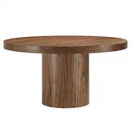 Gratify 60" Round Dining Table by Modway - Walnut