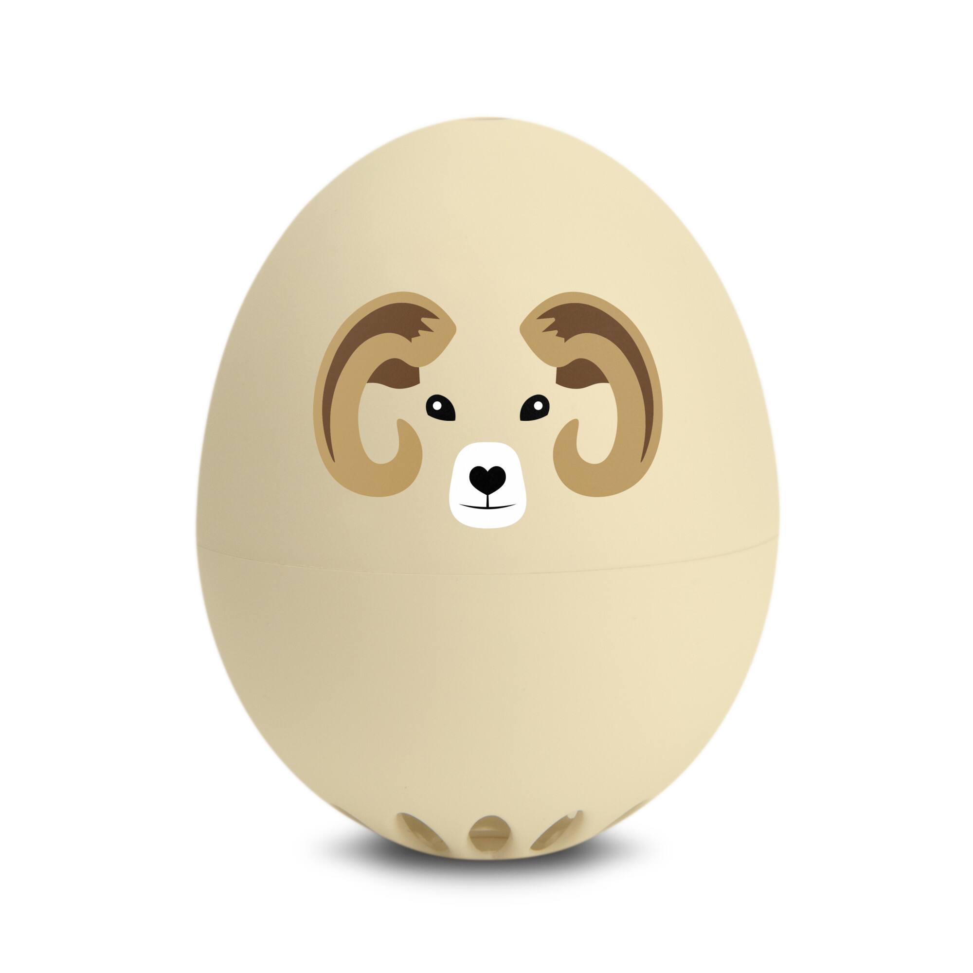 Left. BrainStream - BrainStream Egg Timer Bighorn BeepEgg Plays Tunes for Soft Medium & Hard Boiled - Beige.