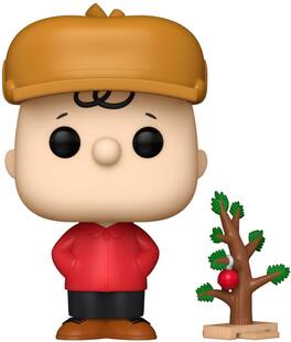 Funko - POP! & Buddy: A Charlie Brown Christmas - Charlie Brown with Tree - Collectibles - Multicolor