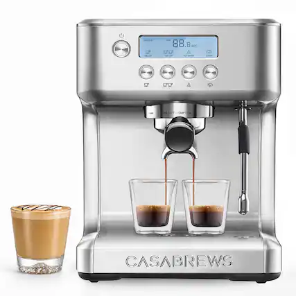DESCALE ONE OUP
TIME 88.8 SEC LPLP TWO-CUP HOT WATER
STEAM
YEERS
MM CAF GROUP HEAD
CASABREWS