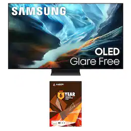 Samsung - QN77S90HAEXZA 77 Inch S90H Series OLED 4K UHD Smart Vision AI TV with a 6 Year Amber Protection Plan (2026)