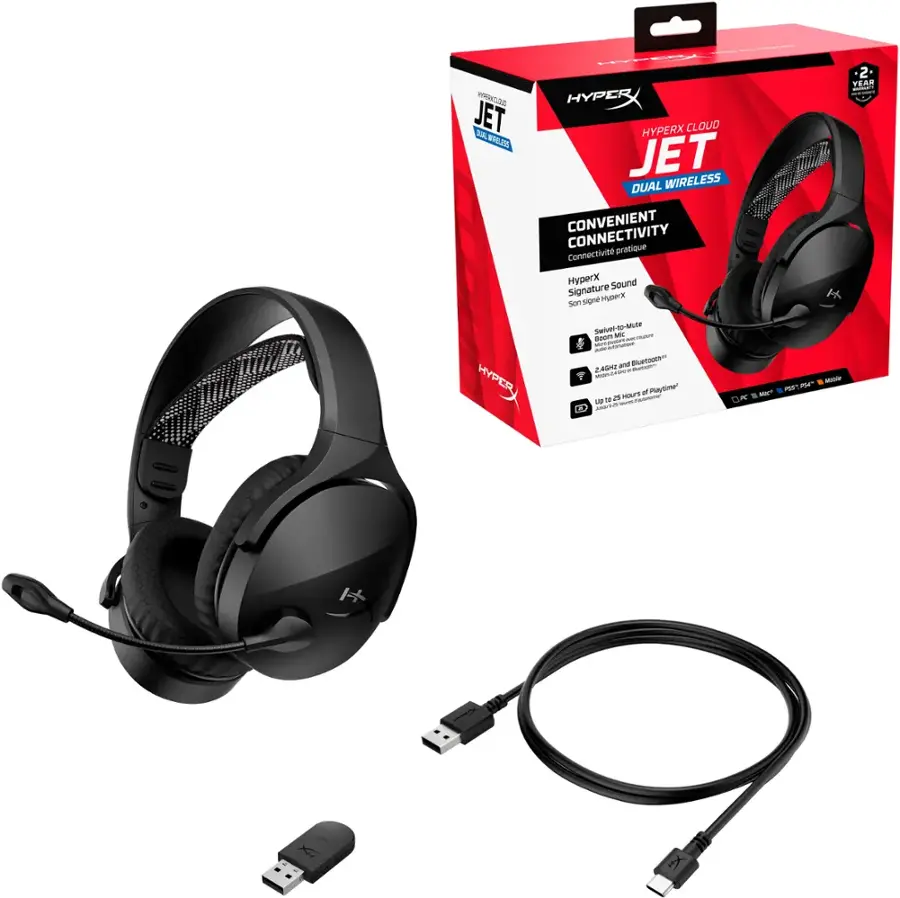 Hyperx Wireless Headphones With Usb Adapter HyperX Cloud Jet