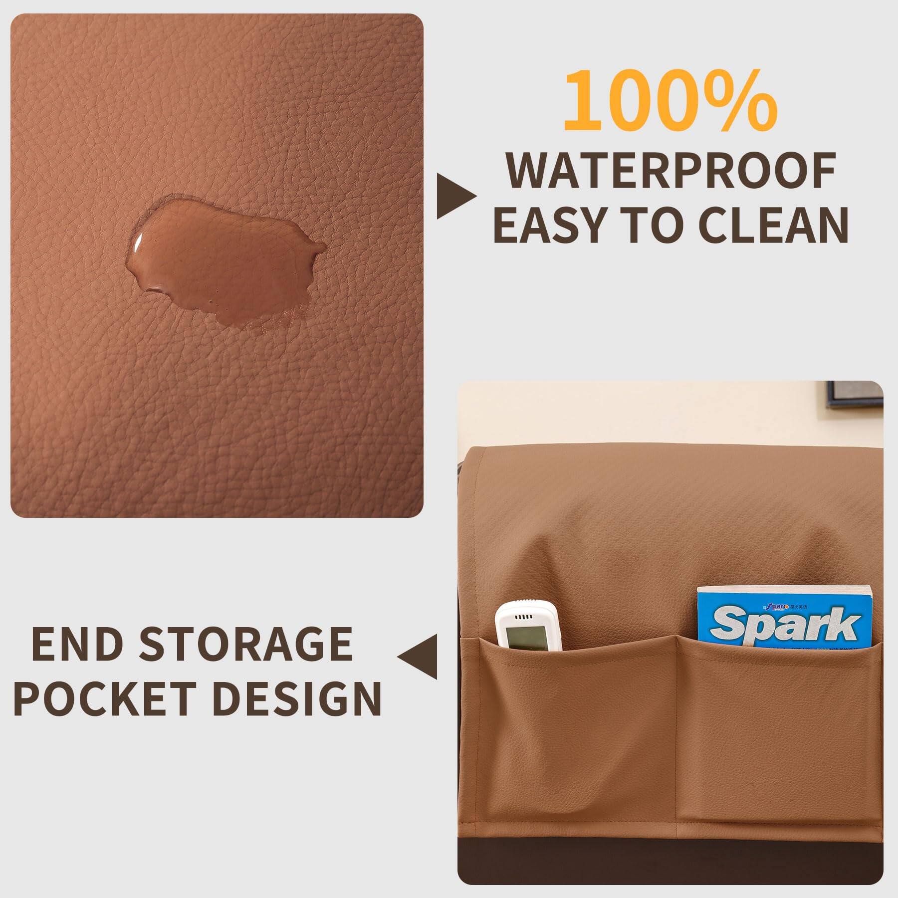100% WATERPROOF  
EASY TO CLEAN  

END STORAGE POCKET DESIGN