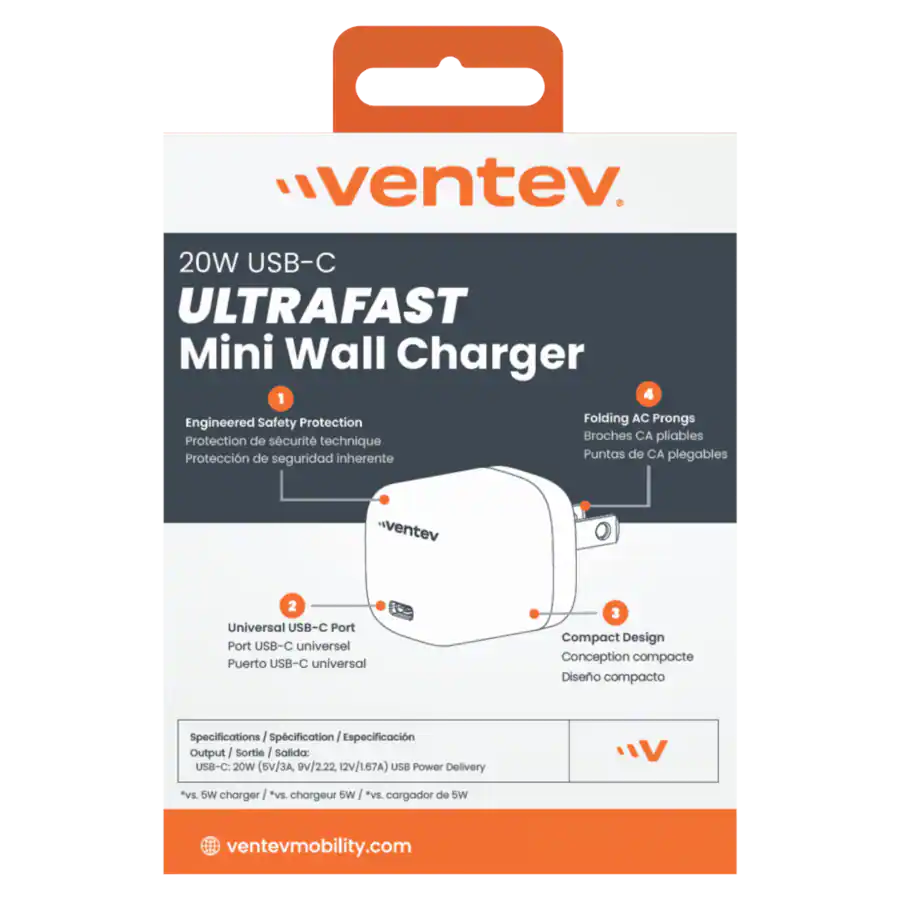 Universal Usb Maker Ventev 20W ULTRAFAST USB C Universal Wall Charger Gray - Best Buy