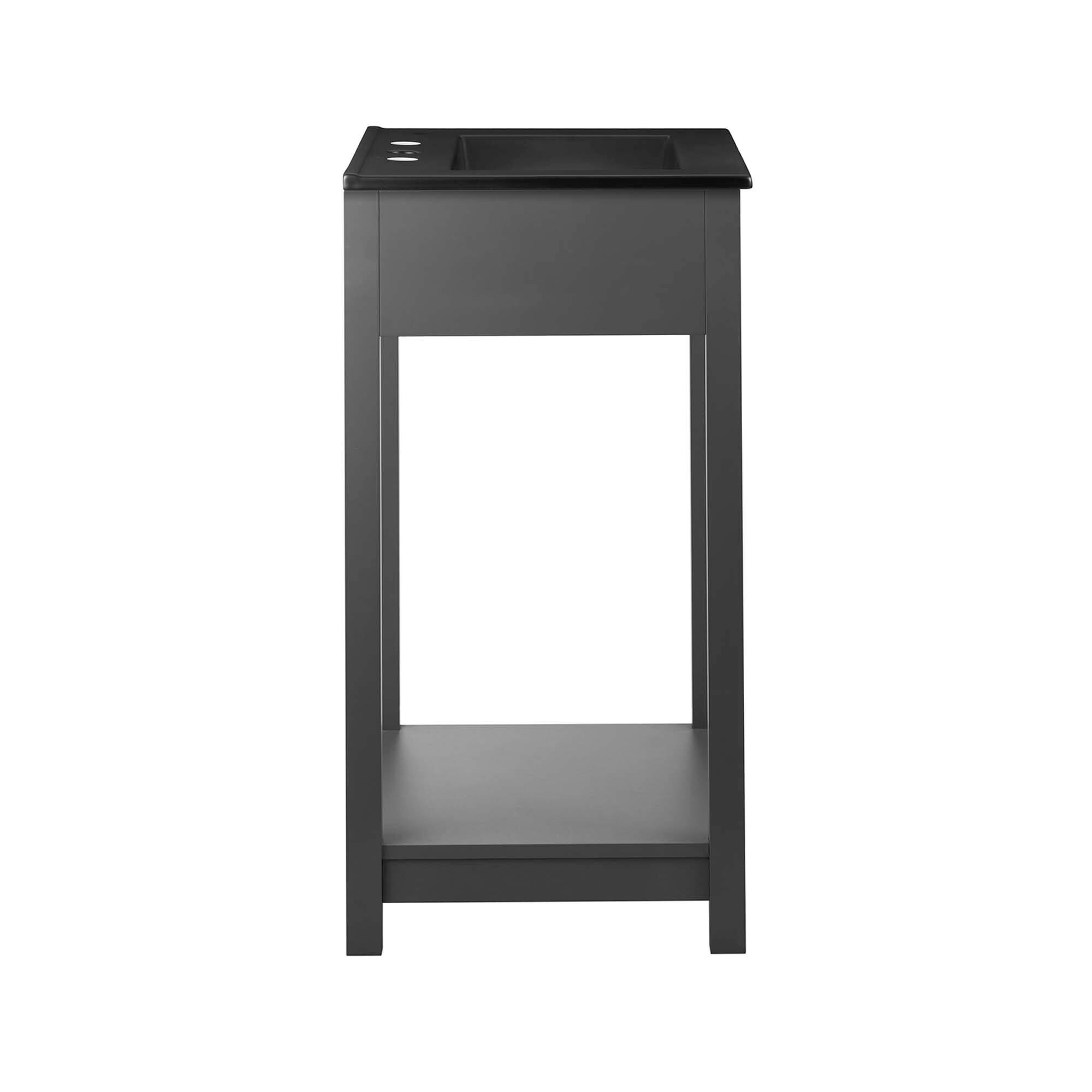 Alt View 1. Modway - Altura Bathroom Vanity Basin Included by Modway - Gray Black.