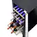 Alt View 13. NewAir - 15” Built-in 29 Bottle Dual Zone Compressor Wine Fridge with Recessed Kickplate and Carbon Filter - Stainless Steel.