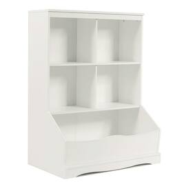 Boyel Living - 3-Tier Children's Multi-Functional Durable Bookcase Toy Storage Bin Floor Cabinet - White