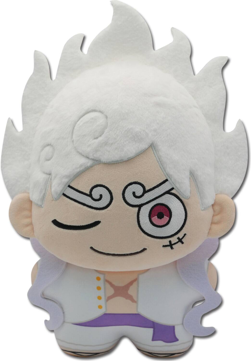 Front. Great Eastern - One Piece - Plush - Luffy Gear 5 Version Starfish 12"   - COLLECTIBLES - Multicolor.