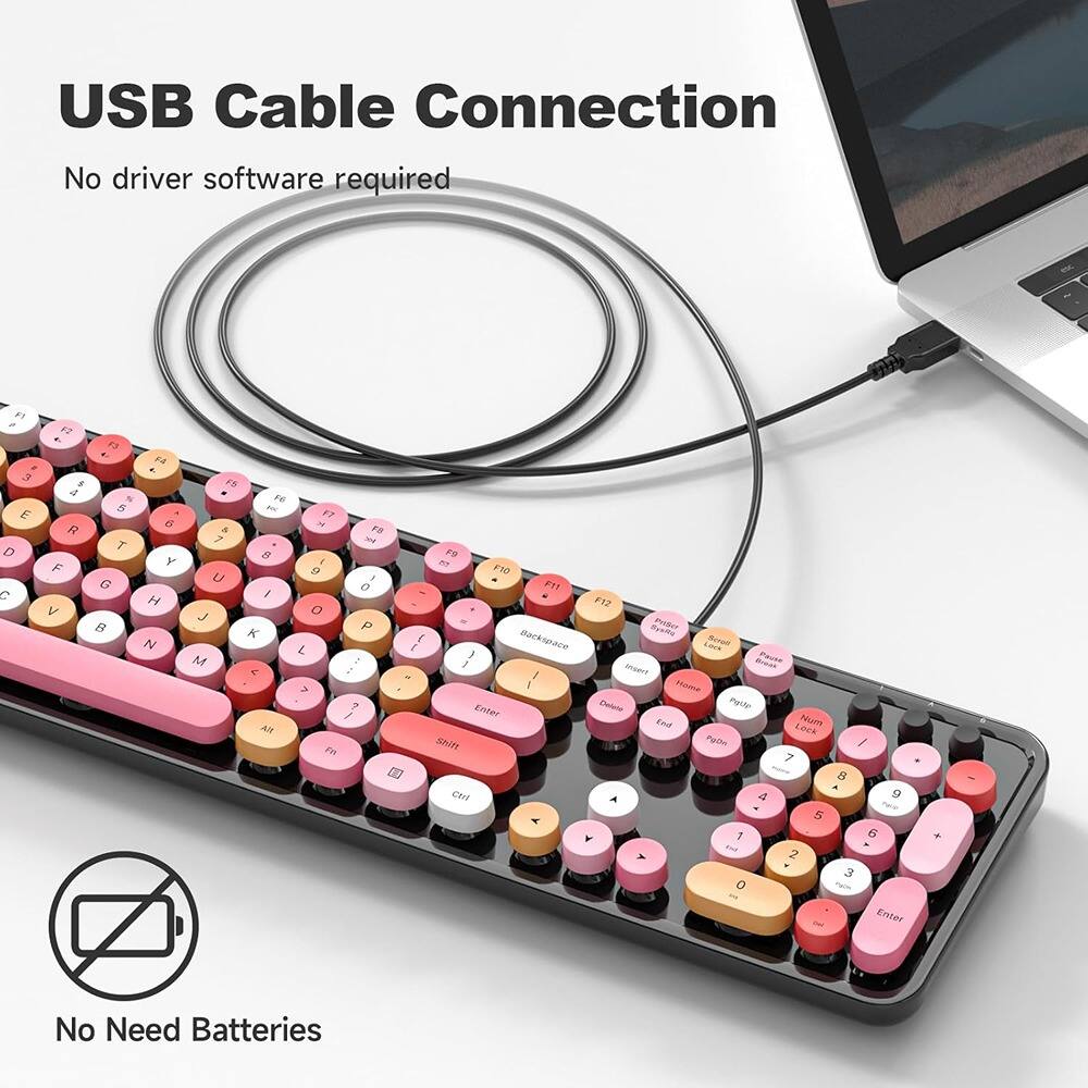 USB Cable Connection  
No driver software required  

No Need Batteries