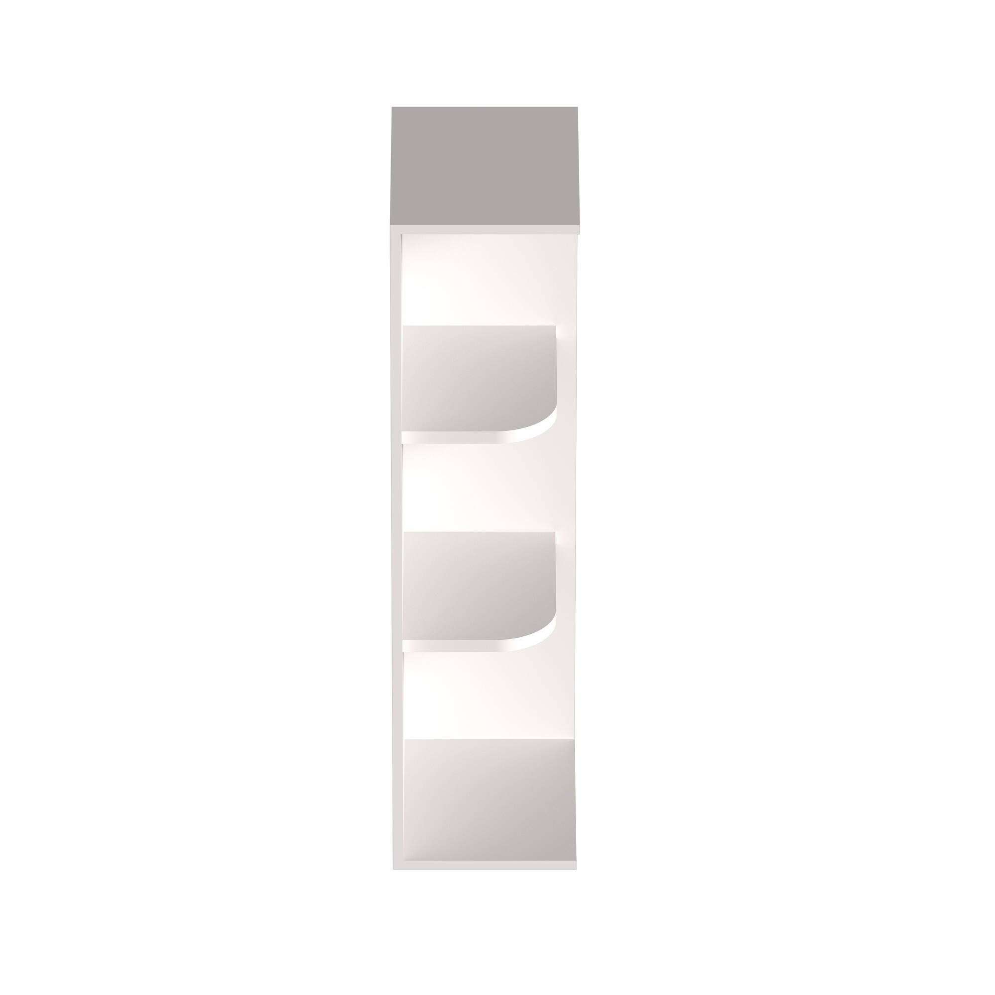 Alt View 1. Boyel Living - 12-in W x 36-in H x 9-in D Shaker Open End Shelf Kitchen Wall Cabinet - Glacier White.