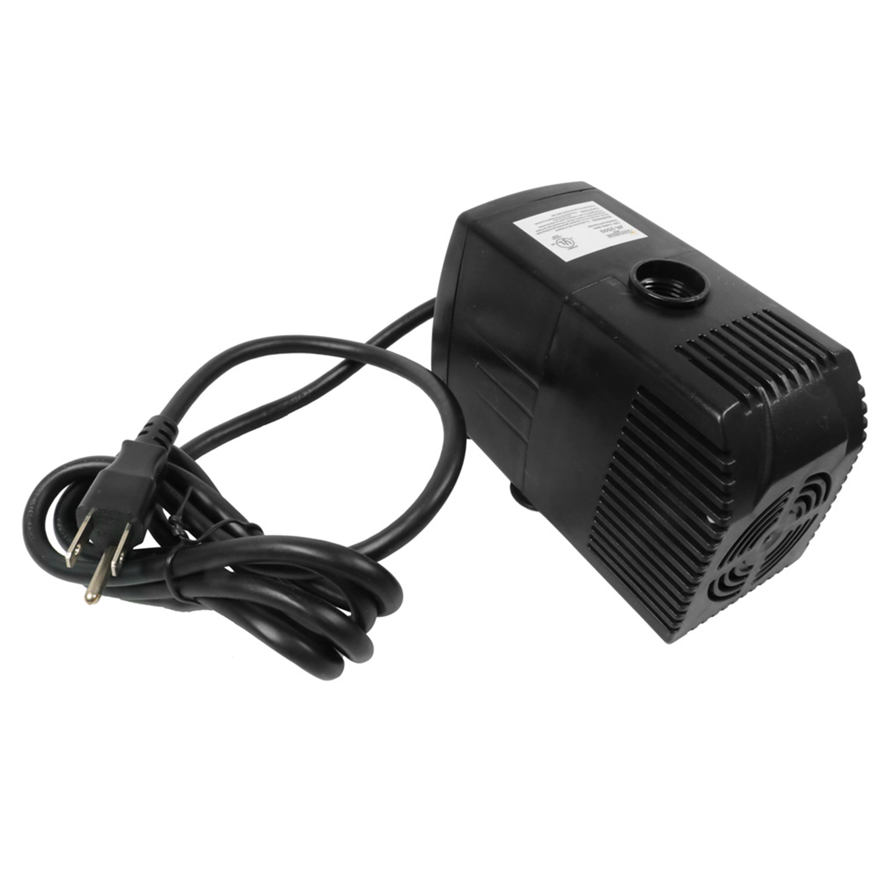 Alt View 7. Sunnydaze - 660 GPH 120V Electric Pond Pump with Filter and 3 Spray Heads - Black.