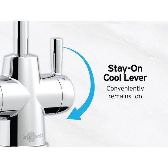 Stay-On Cool Lever Conveniently remains on in SIFk erator