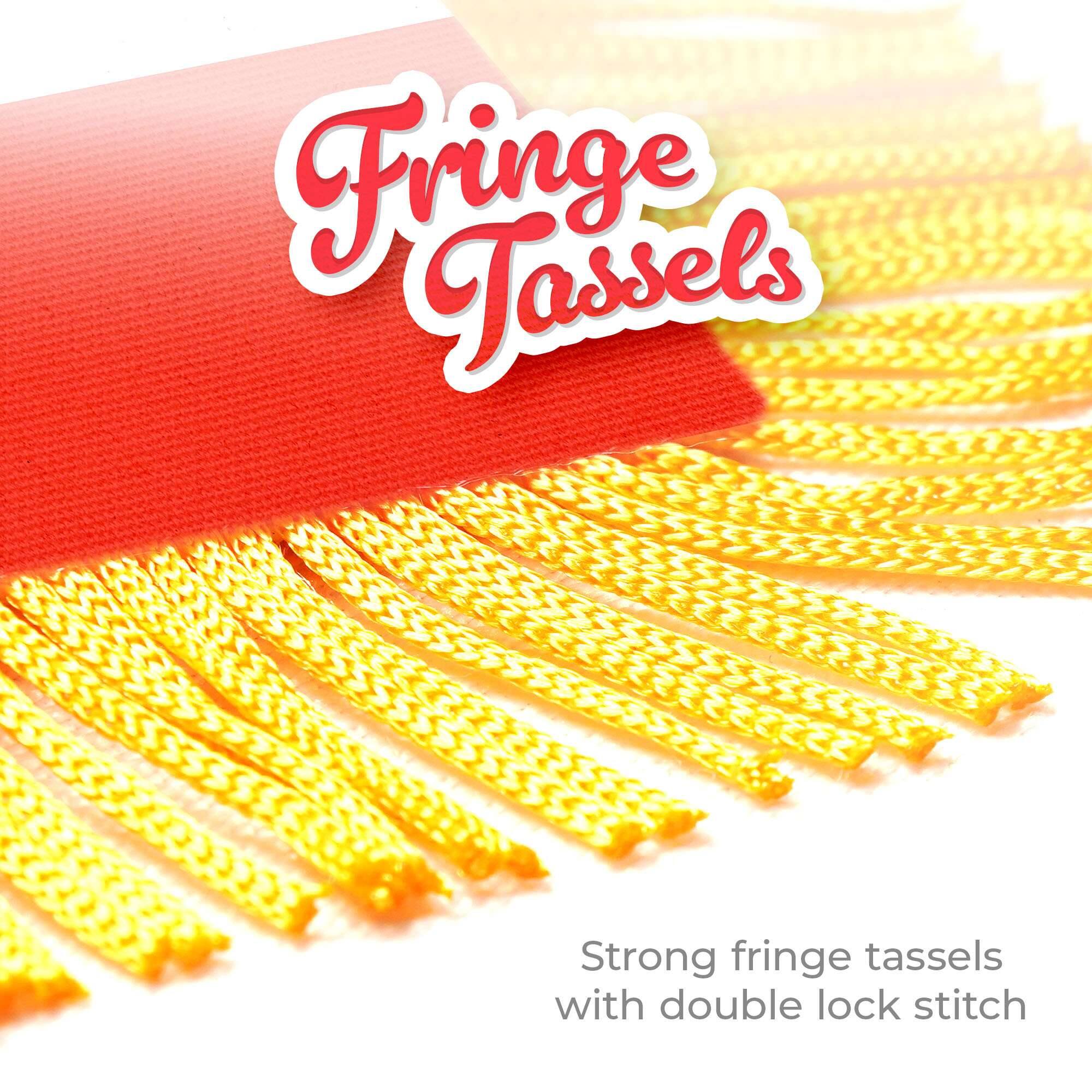 Fringe Tassels

Strong fringe tassels with double lock stitch