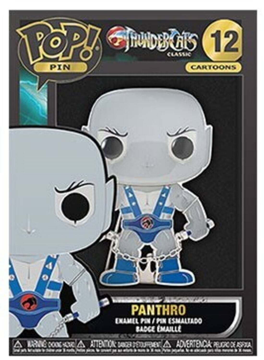 POP! TDBCS CS 12 CLASSIC PIN CARTOONS PANTHRO ENAMEL PIN / PIN ESMALTADO BADGE EMAILLE WARNING: COOKING STOVE ATTENTION: DANGER OF FIRE ADVERTENCIA: PELIGRO DE ASF