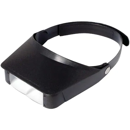 Front. Carson - MagniVisor 2x–3x Dual-Power Head-Mounted Magnifier.