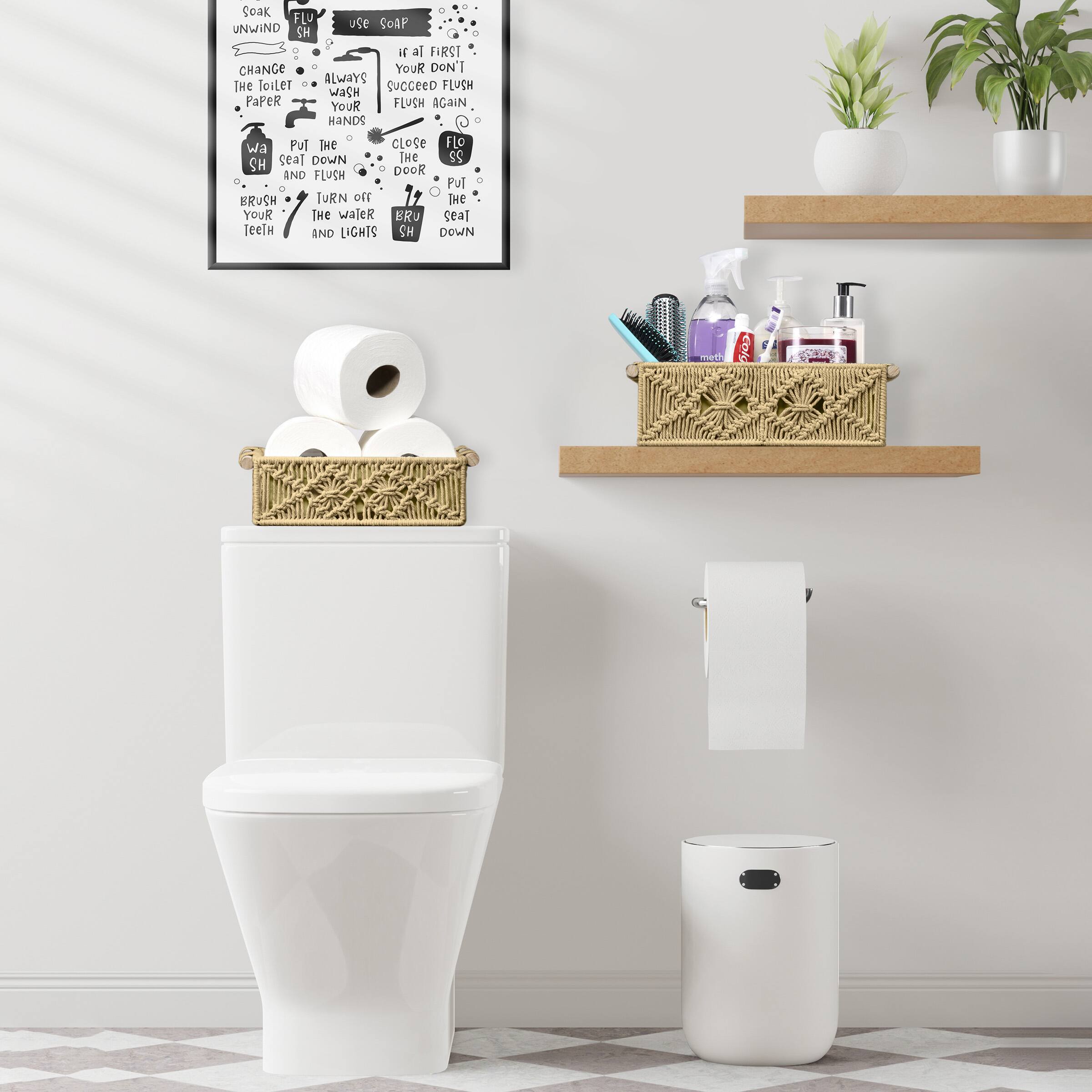 Sure, here is the corrected and grouped text from the image:

---

**Soak, Unwind, Change**

- **FLUSH**  
  - If at first you don't succeed, flush again.

- **Use Soap**  
  - Always wash your hands.

- **Put the seat down and flush**  
  - Close the door.

- **Brush your teeth and turn off the water and lights**  
  - Put the seat down.

---

This text is organized into sections with clear instructions for bathroom hygiene and etiquette.