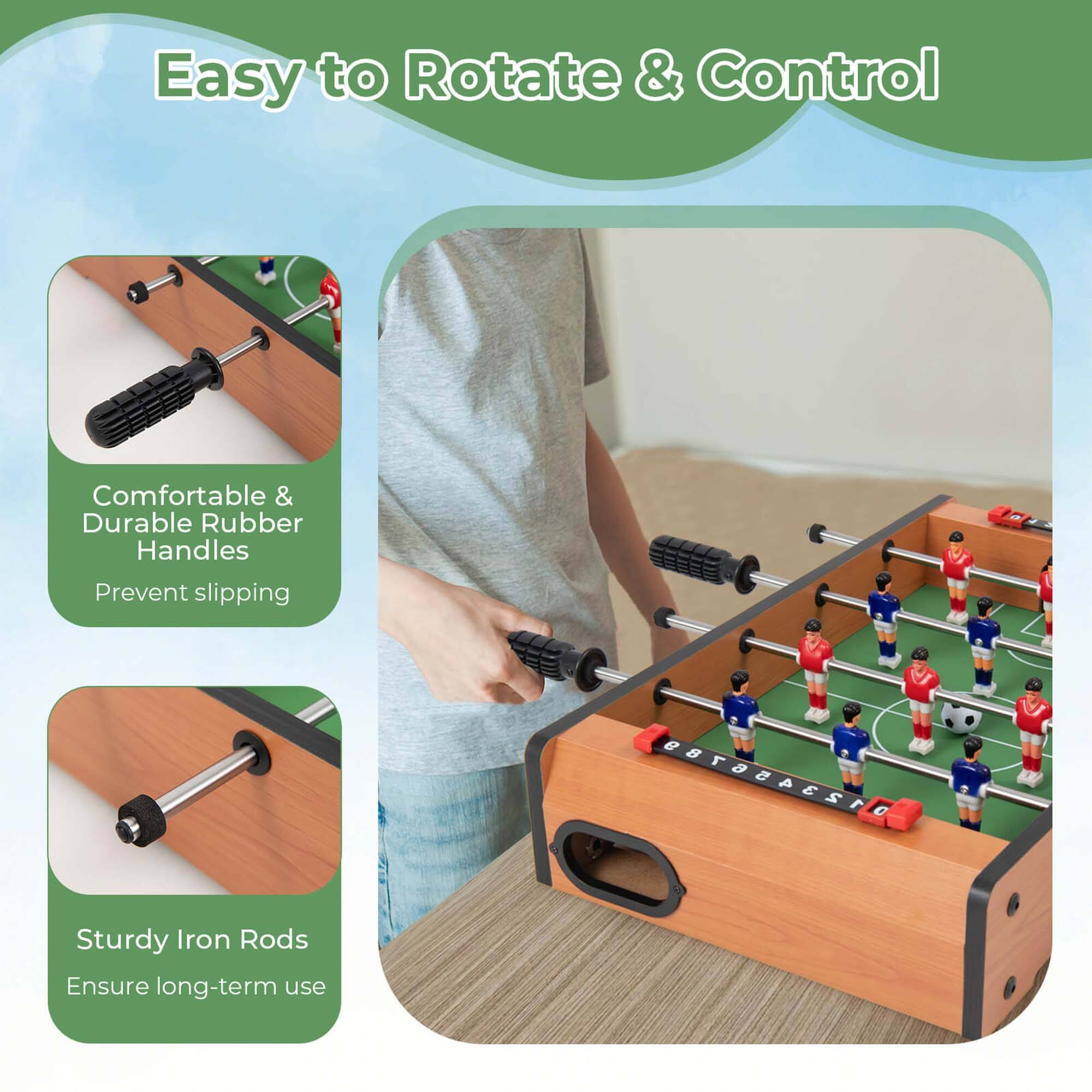 Easy to Rotate & Control Comfortable & Durable Rubber Handles Prevent slipping Sturdy Iron Rods Ensure long-term use