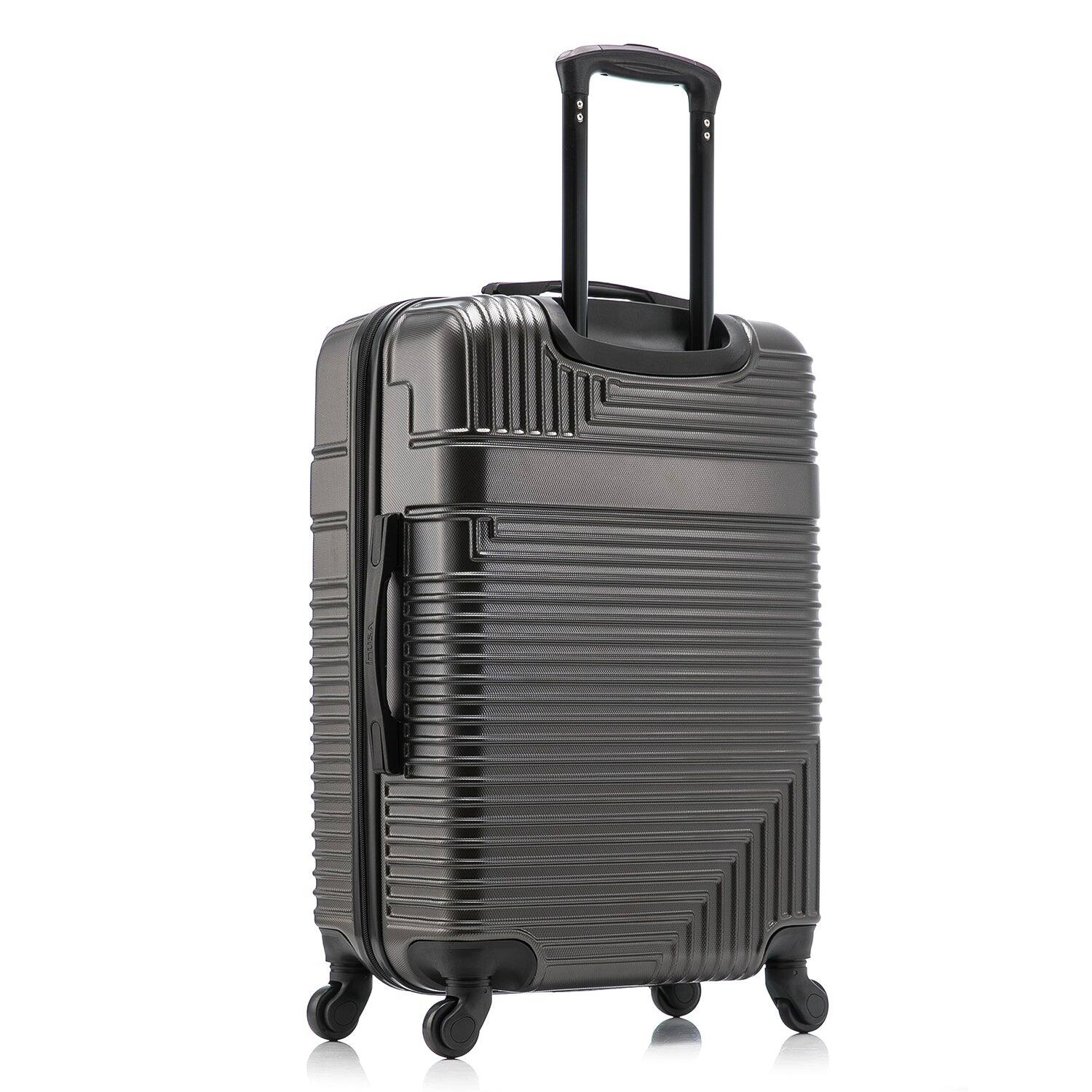 Alt View 1. InUSA - Resilience Lightweight Hardside Spinner Luggage 24" - Charcoal.