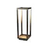 Front. Dawnrise - 1 Pack Rechargeable Cordless Table Lamp with 3 Color and Stepless Dimmable, Water Resistant, Simple Style - Black.