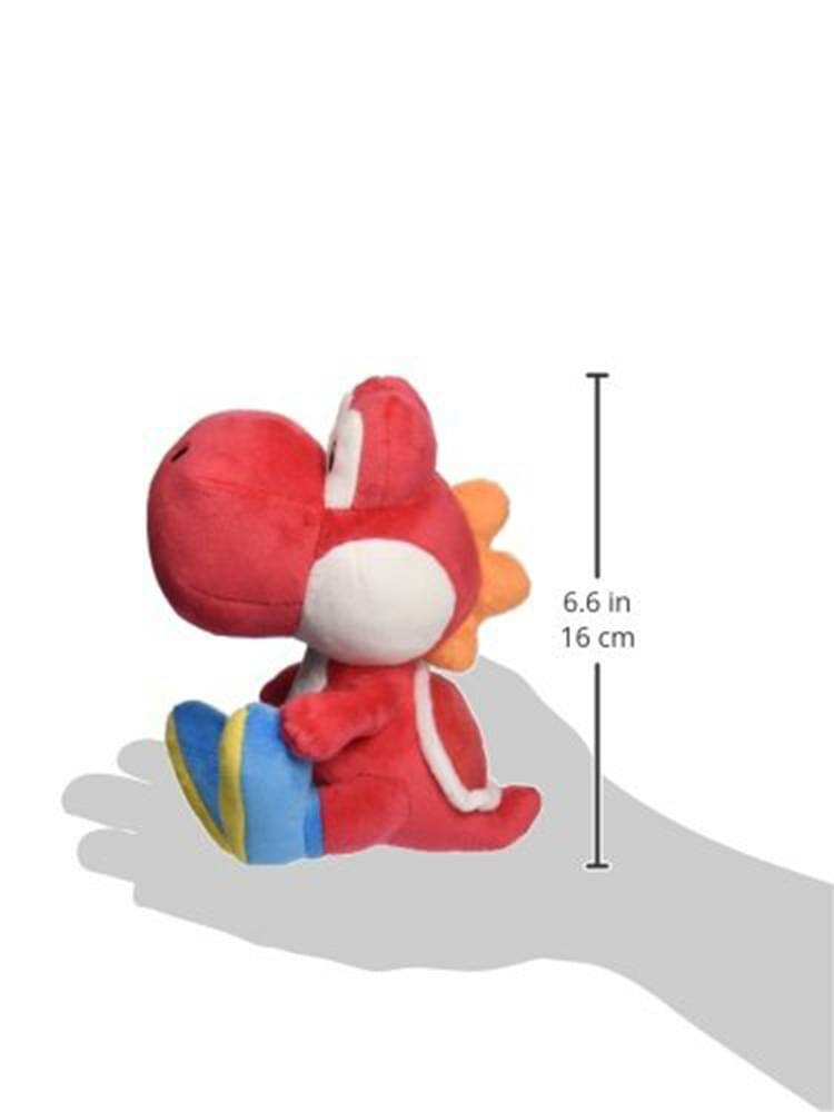 Alt View 10. Little Buddy - Nintendo - Super Mario Bros. Yoshi 6" Plush - Red   - Collectibles - Multicolor.