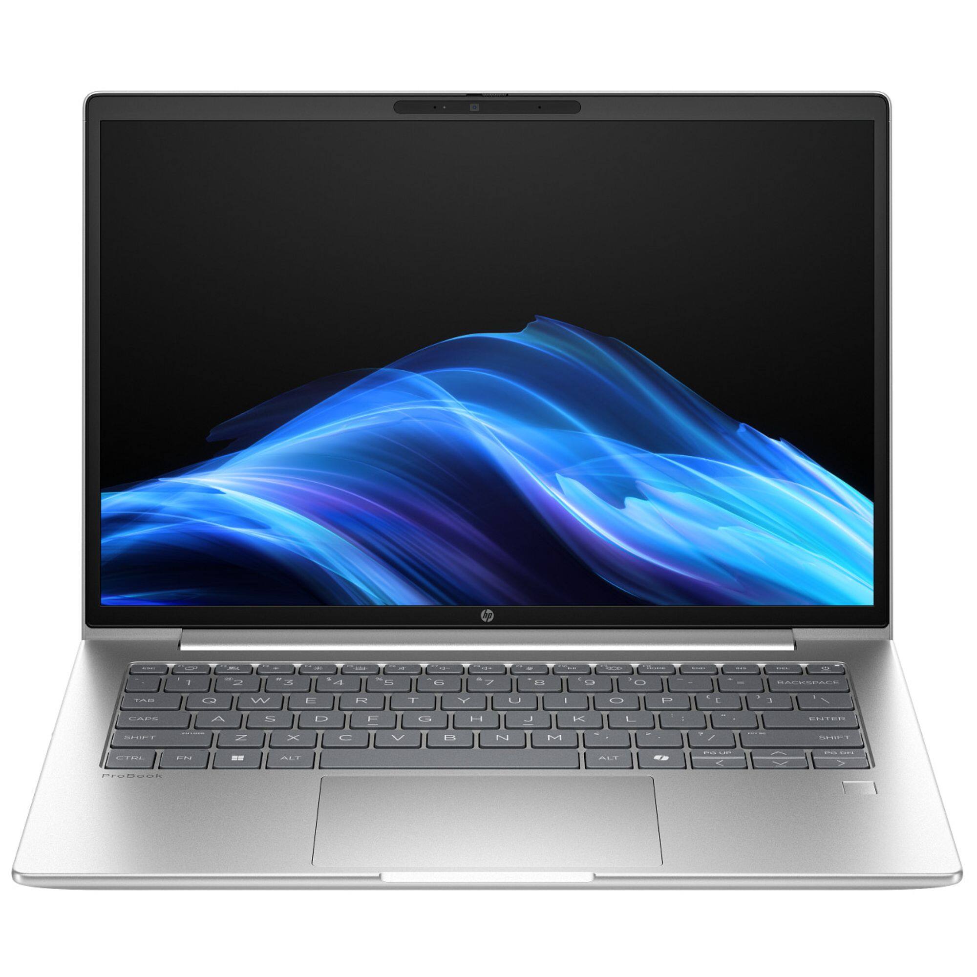 Front. HP - ProBook 4 G1a 14" WUXGA Touchscreen AMD Ryzen 3 210 3.0 GHz 8 GB 256 GB SSD AMD Radeon 740M Windows 11 Pro Laptop - Silver.