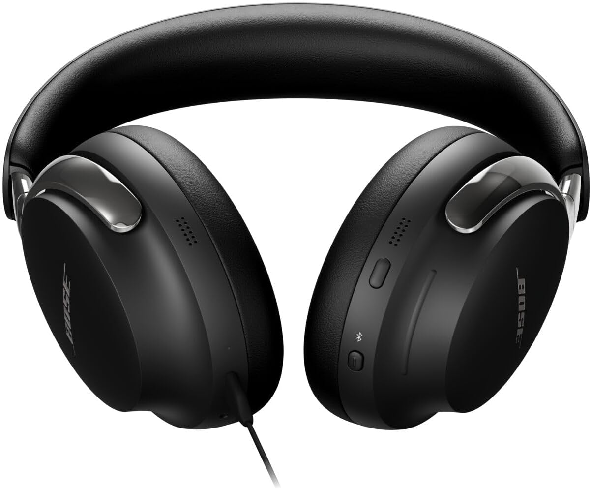 Alt View 2. Bose - Bose QuietComfort Ultra Bluetooth Headphones (2nd Gen) Bundle with Fast Charger, Noise Cancelling (Black) - Black.