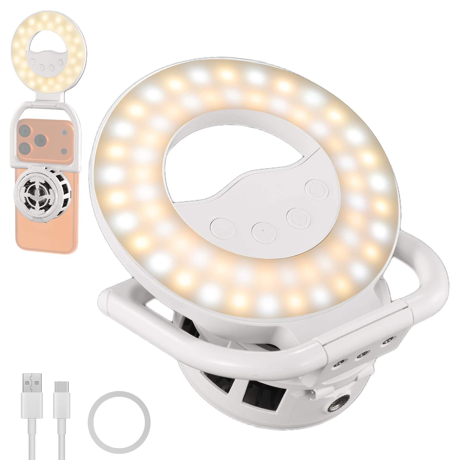 Neewer - Entry Level Magnetic Selfie Light & Cooler for MagSafe iPhone, 4W