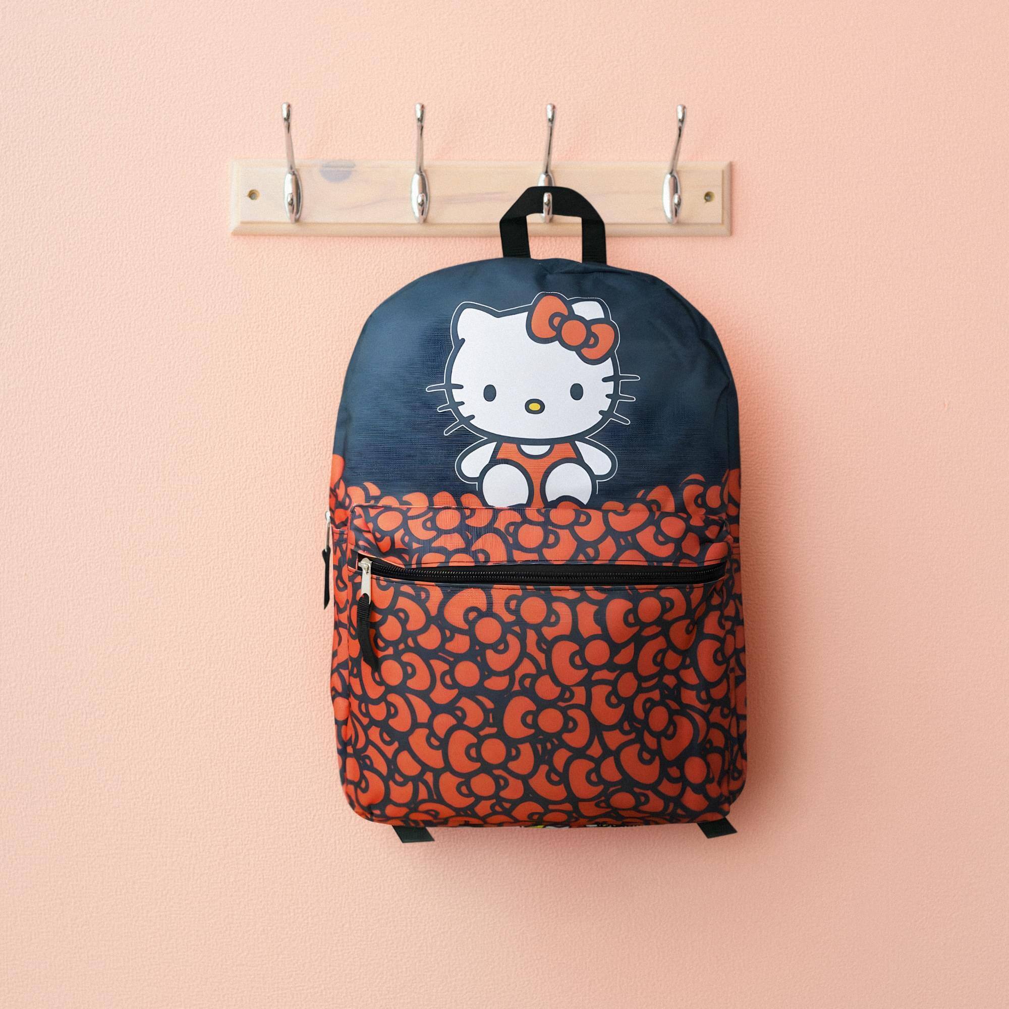 Alt View 1. Hello Kitty - Sanrio Hello Kitty Red Bows 16 Inch Kids Backpack - Red.
