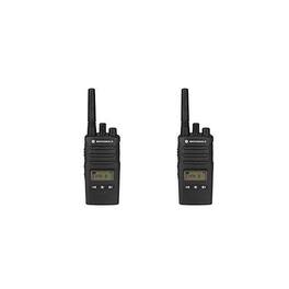 2 x Motorola RMU2080d Business Two-Way Radio LED Display 2 Watts/8 Channels - Black