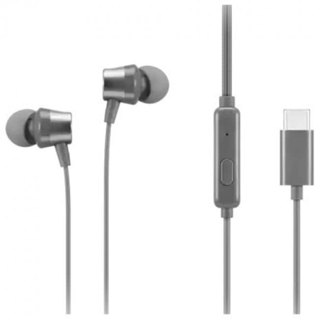 Lenovo - 300 USB-C Wired In-Ear Headphone - Stereo - USB Type C - Wired - 32 Ohm - 100 Hz to 20 kHz - Earbud - Binaural - Unknown