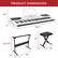 PRODUCT DIMENSIONS
- Keyboard: 9.5" x 12" x 36.4"
- Stand: 22.5-27" x 15" x 32"
- Bench: 19" x 12" x 16"