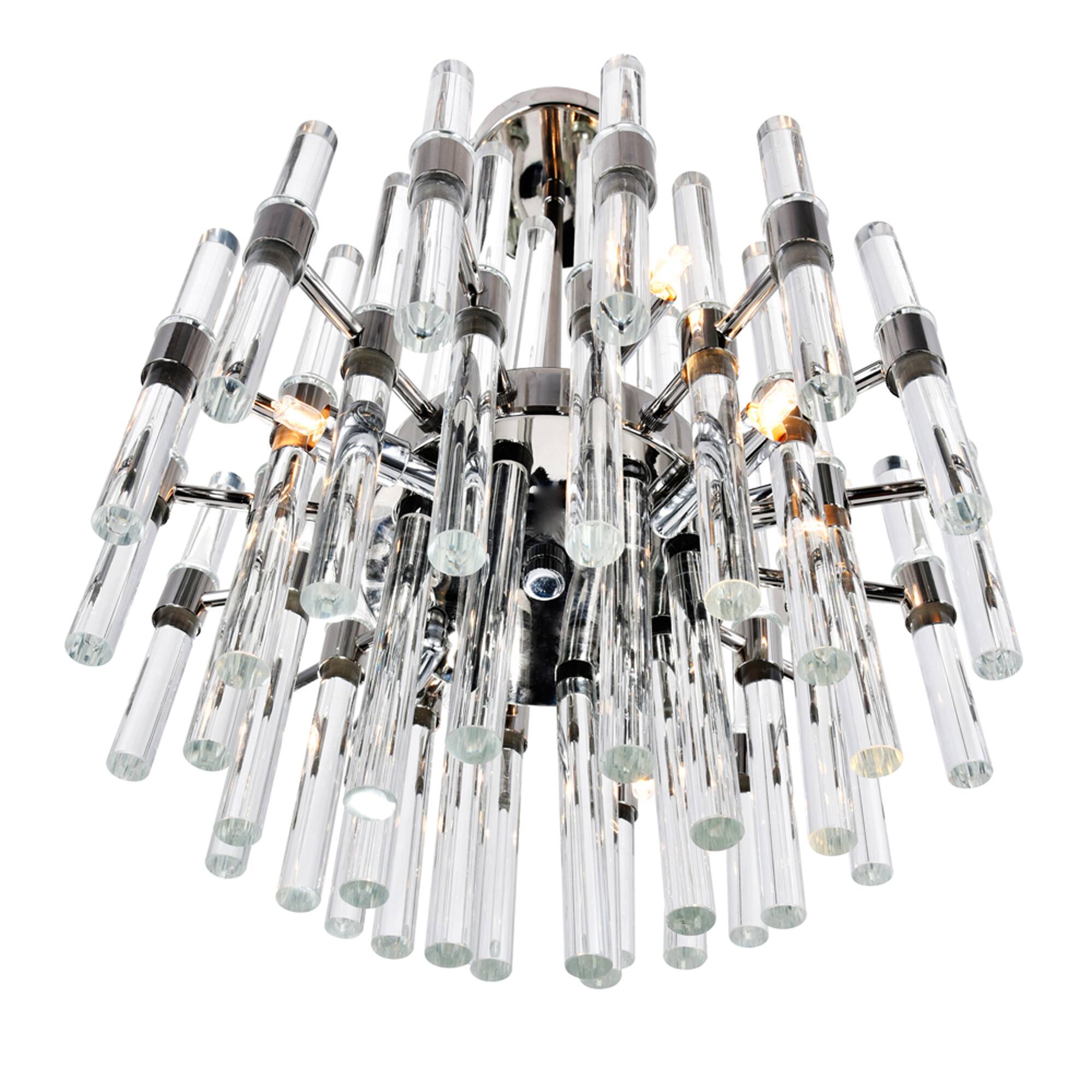 Angle. CWI Lighting - Miroir 8 Light Chandelier With Polished Nickel Finish - Polished Nickel.