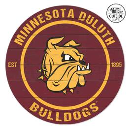 Jardine - Minnesota Duluth Bulldogs 20'' x 20'' Indoor/Outdoor Team Color Circle Sign - Maroon