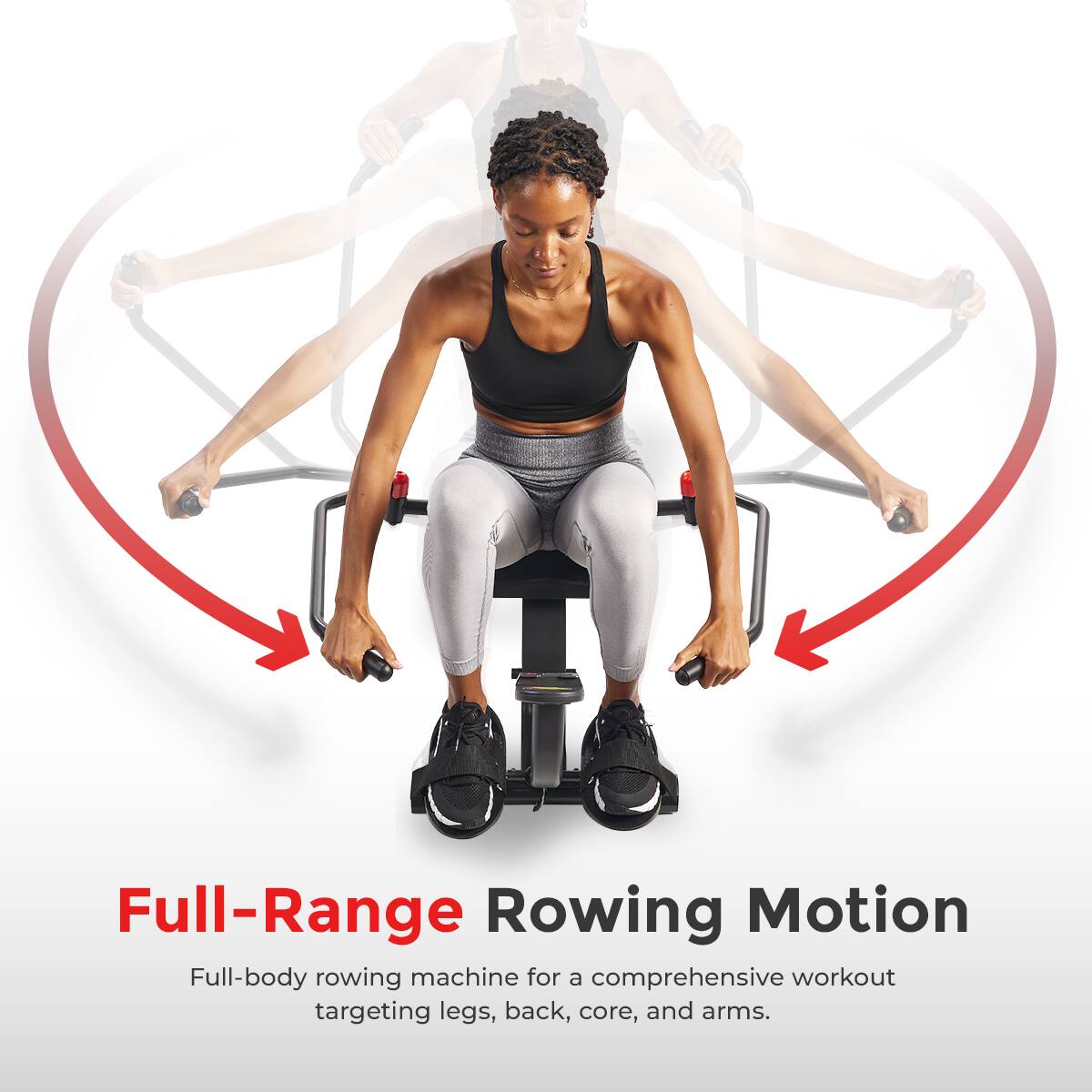 Full-Range Rowing Motion

Full-body rowing machine for a comprehensive workout targeting legs, back, core, and arms.