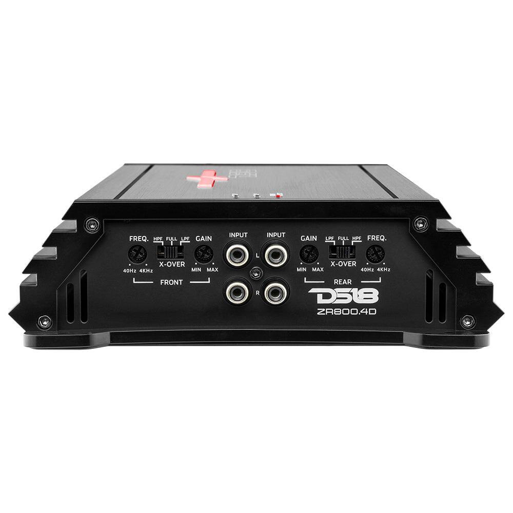 FREQ. HPF FULL LPF GAIN  
INPUT  
INPUT  
GAIN  
LPF FULL HPF FREQ.  
X-OVER 40Hz 4KHz MIN MAX  
X-OVER MIN MAX 40Hz 4KHz  
FRONT  
R  
REAR  
D518 ZR800.4D